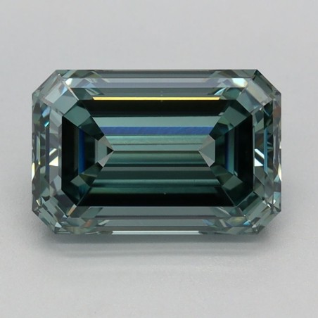 Diament laboratoryjny o barwie fantazyjnej szlif szmaragdowy, 2.04ct, VVS2, Fancy Intense Green, IGI LG669429494