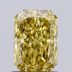 Diament laboratoryjny o barwie fantazyjnej radiant, 0.9ct, VVS2, Fancy Intense Yellow, IGI LG632447018