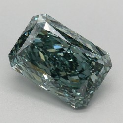 Diament laboratoryjny o barwie fantazyjnej radiant, 1.56ct, VVS2, Fancy Vivid Green, IGI LG670423549