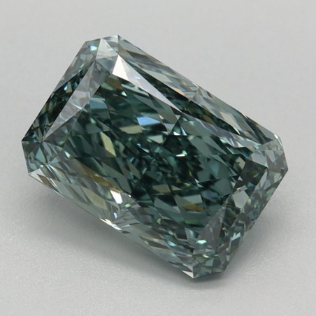 Diament laboratoryjny o barwie fantazyjnej radiant, 1.56ct, VVS2, Fancy Vivid Green, IGI LG670423549