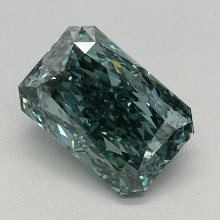 Diament laboratoryjny o barwie fantazyjnej radiant, 1.1ct, VVS2, Fancy Vivid Green, IGI LG671407932