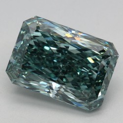 Diament laboratoryjny o barwie fantazyjnej radiant, 2.68ct, VVS2, Fancy Vivid Green, IGI LG710552817