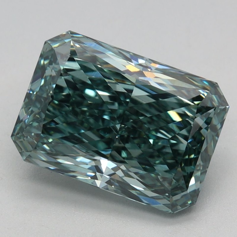 Diament laboratoryjny o barwie fantazyjnej radiant, 2.68ct, VVS2, Fancy Vivid Green, IGI LG710552817 Diament laboratoryjny o barwie fantazyjnej radiant, 2.68ct, VVS2, Fancy Vivid Green, IGI LG710552817