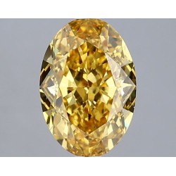 Diament laboratoryjny o barwie fantazyjnej szlif owalny, 2.16ct, VVS2, Fancy Vivid Yellow, IGI LG655447048