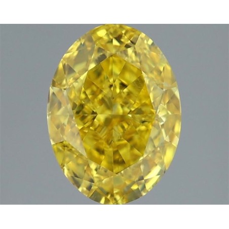 Diament laboratoryjny o barwie fantazyjnej szlif owalny, 2.01ct, VVS1, Fancy Vivid Yellow, IGI LG717599826