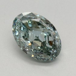 Diament laboratoryjny o barwie fantazyjnej szlif owalny, 1.03ct, VVS2, Fancy Green, IGI LG722565853