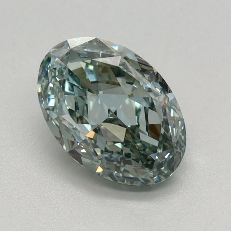 Diament laboratoryjny o barwie fantazyjnej szlif owalny, 1.03ct, VVS2, Fancy Green, IGI LG722565853