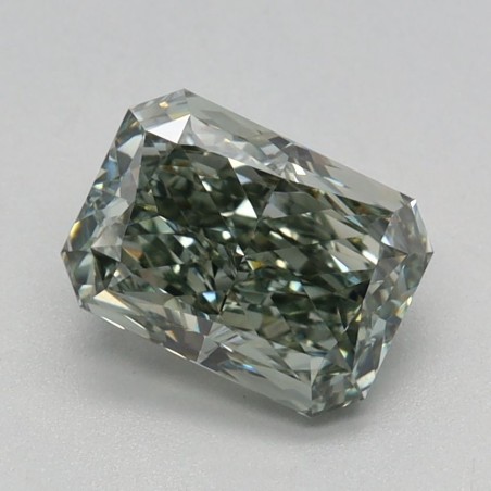 Diament laboratoryjny o barwie fantazyjnej radiant, 1.08ct, VVS2, Fancy Green, IGI LG726563732