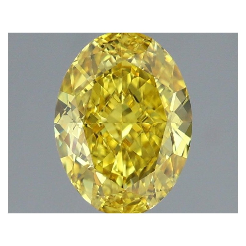 Diament laboratoryjny o barwie fantazyjnej szlif owalny, 1.69ct, VVS2, Fancy Vivid Yellow, IGI LG722505217