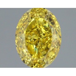Diament laboratoryjny o barwie fantazyjnej szlif owalny, 1.54ct, VVS1, Fancy Vivid Yellow, IGI LG722505225