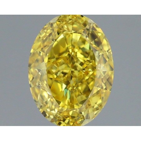 Diament laboratoryjny o barwie fantazyjnej szlif owalny, 1.54ct, VVS1, Fancy Vivid Yellow, IGI LG722505225