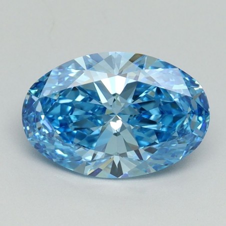 Diament laboratoryjny o barwie fantazyjnej szlif owalny, 1.69ct, VVS2, Fancy Vivid Blue, IGI LG689558746