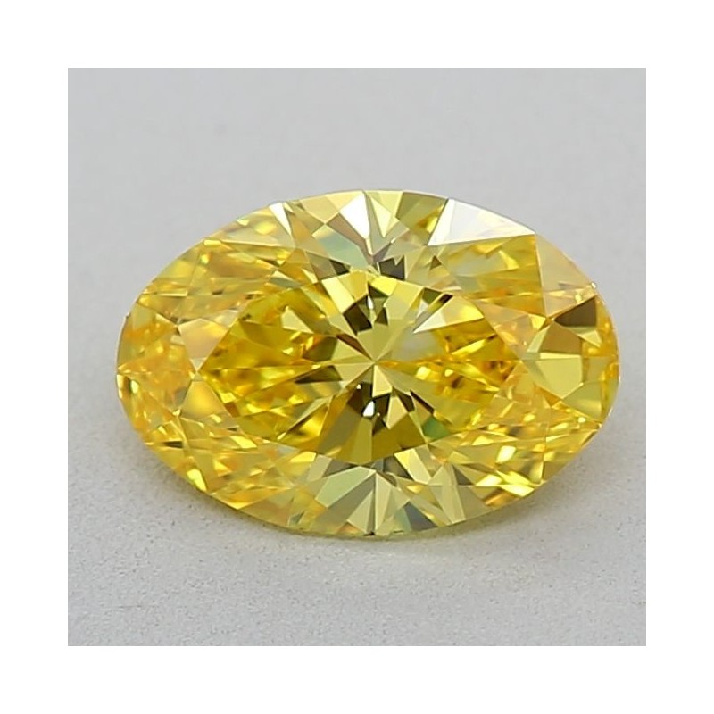 Diament laboratoryjny o barwie fantazyjnej szlif owalny, 0.53ct, VVS1, Fancy Vivid Yellow, IGI LG638432666