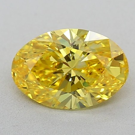 Diament laboratoryjny o barwie fantazyjnej szlif owalny, 0.53ct, VVS1, Fancy Vivid Yellow, IGI LG638432666
