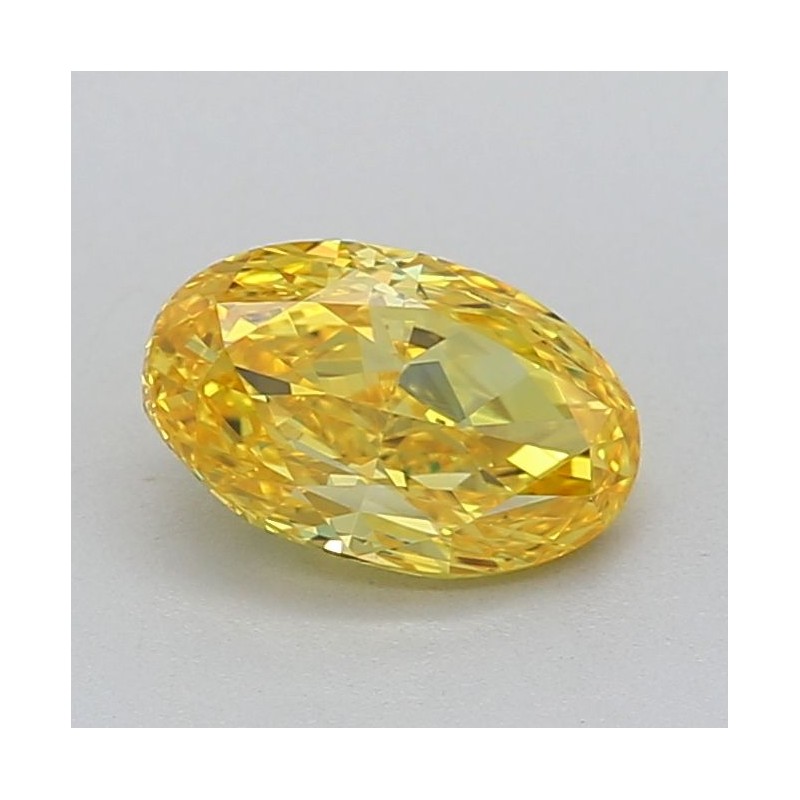 Diament laboratoryjny o barwie fantazyjnej szlif owalny, 1.01ct, VVS1, Fancy Vivid Yellow, IGI LG638432696
