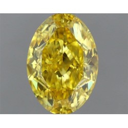 Diament laboratoryjny o barwie fantazyjnej szlif owalny, 1.58ct, VVS1, Fancy Vivid Yellow, IGI LG723502097
