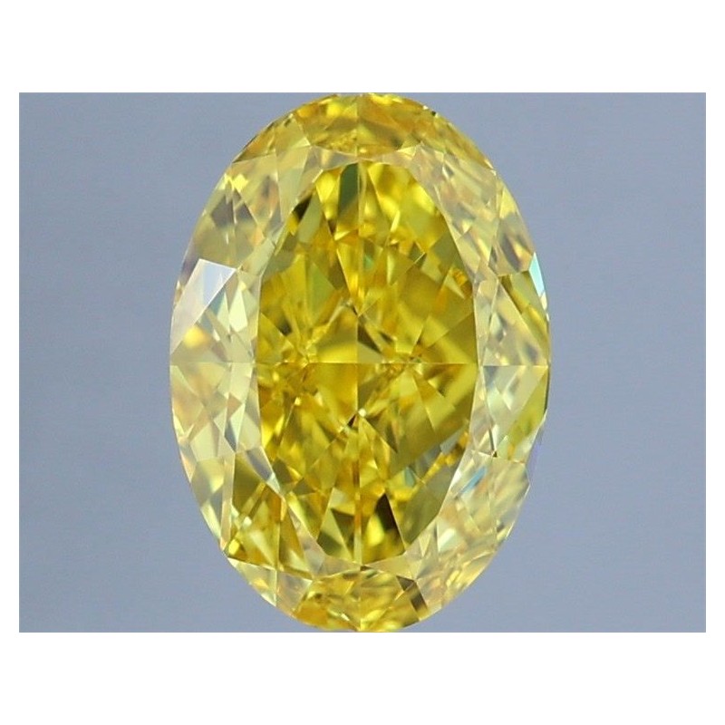 Diament laboratoryjny o barwie fantazyjnej szlif owalny, 1.4ct, VVS2, Fancy Vivid Yellow, IGI LG722505229