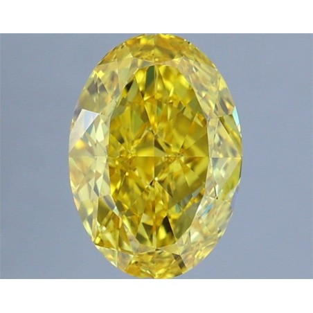 Diament laboratoryjny o barwie fantazyjnej szlif owalny, 1.4ct, VVS2, Fancy Vivid Yellow, IGI LG722505229