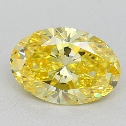 Diament laboratoryjny o barwie fantazyjnej szlif owalny, 0.81ct, VVS2, Fancy Vivid Yellow, IGI LG674501811