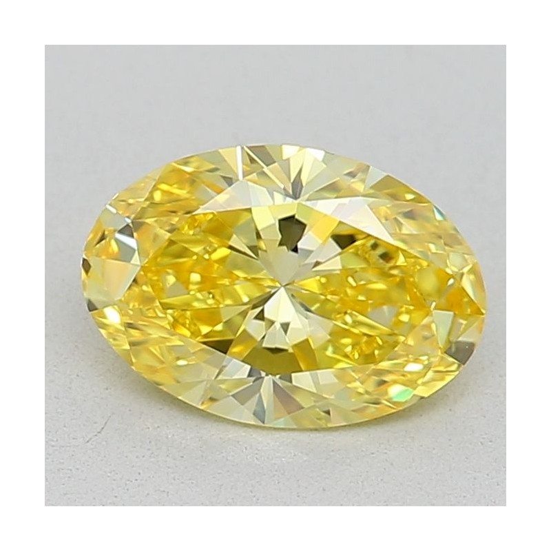 Diament laboratoryjny o barwie fantazyjnej szlif owalny, 0.81ct, VVS2, Fancy Vivid Yellow, IGI LG674501811