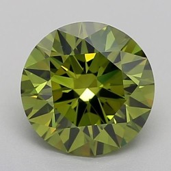 Diament laboratoryjny o barwie fantazyjnej szlif okrągły, 1.54ct, VVS1, Fancy Vivid Green, IGI LG681516087