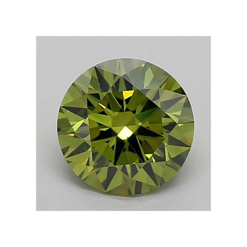 Diament laboratoryjny o barwie fantazyjnej szlif okrągły, 1.54ct, VVS1, Fancy Vivid Green, IGI LG681516087