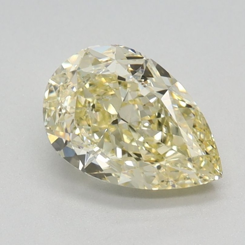 Diament laboratoryjny o barwie fantazyjnej szlif gruszkowy, 1.09ct, VVS2, Fancy Light Yellow, IGI LG608362663