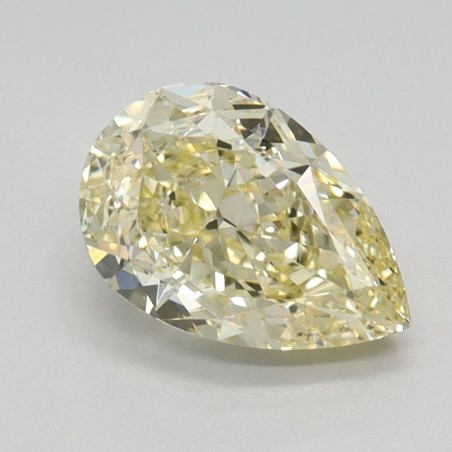 Diament laboratoryjny o barwie fantazyjnej szlif gruszkowy, 1.09ct, VVS2, Fancy Light Yellow, IGI LG608362663