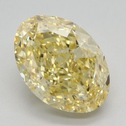 Diament laboratoryjny o barwie fantazyjnej szlif owalny, 2.62ct, VVS2, Fancy Vivid Yellow, IGI LG611384141