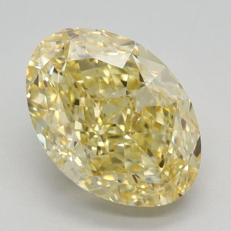 Diament laboratoryjny o barwie fantazyjnej szlif owalny, 2.62ct, VVS2, Fancy Vivid Yellow, IGI LG611384141