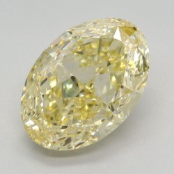 Diament laboratoryjny o barwie fantazyjnej szlif owalny, 2.82ct, VVS2, Fancy Intense Yellow, IGI LG593370589