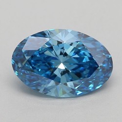 Diament laboratoryjny o barwie fantazyjnej szlif owalny, 0.77ct, VVS1, Fancy Vivid Blue, IGI LG683504364