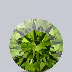 Diament laboratoryjny o barwie fantazyjnej szlif okrągły, 1.07ct, VVS2, Fancy Vivid Green, IGI LG684506616
