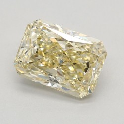 Diament laboratoryjny o barwie fantazyjnej radiant, 1.27ct, VVS2, Fancy Light Yellow, IGI LG625453144