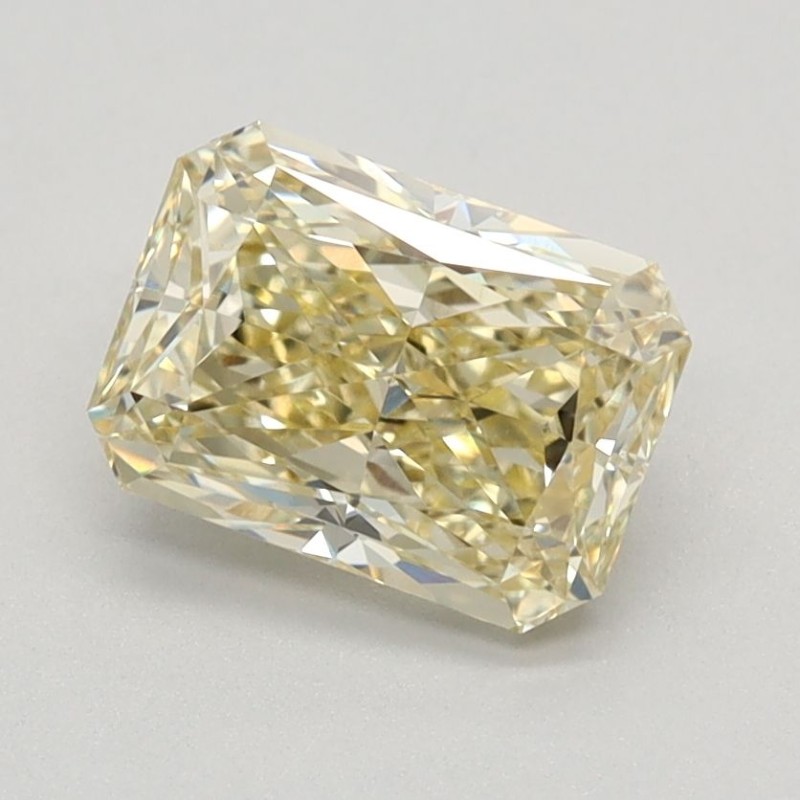 Diament laboratoryjny o barwie fantazyjnej radiant, 1.27ct, VVS2, Fancy Light Yellow, IGI LG625453144