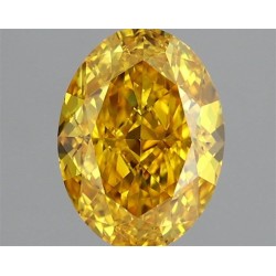 Diament laboratoryjny o barwie fantazyjnej szlif owalny, 1.53ct, VVS2, Fancy Vivid Yellow, IGI LG723502099