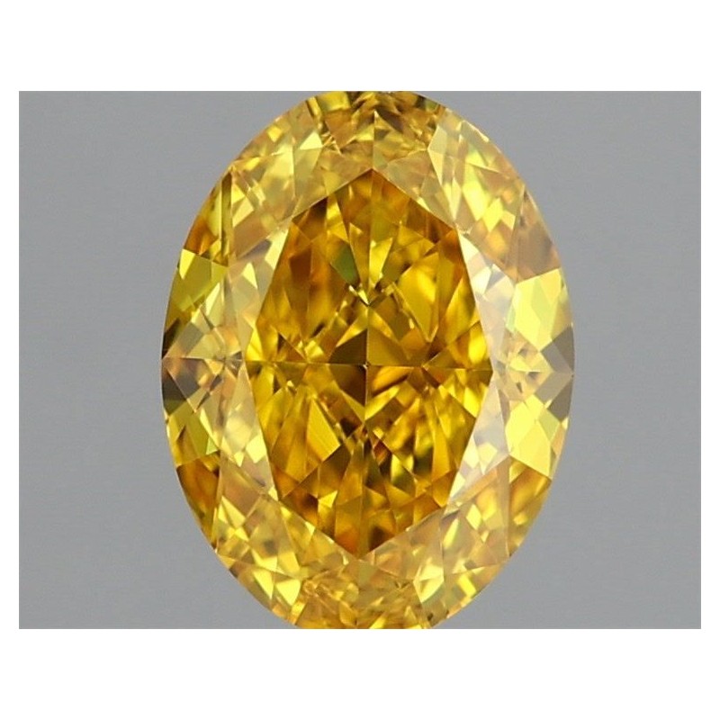 Diament laboratoryjny o barwie fantazyjnej szlif owalny, 1.53ct, VVS2, Fancy Vivid Yellow, IGI LG723502099