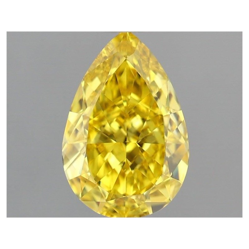 Diament laboratoryjny o barwie fantazyjnej szlif gruszkowy, 1.58ct, VVS2, Fancy Vivid Yellow, IGI LG722549054