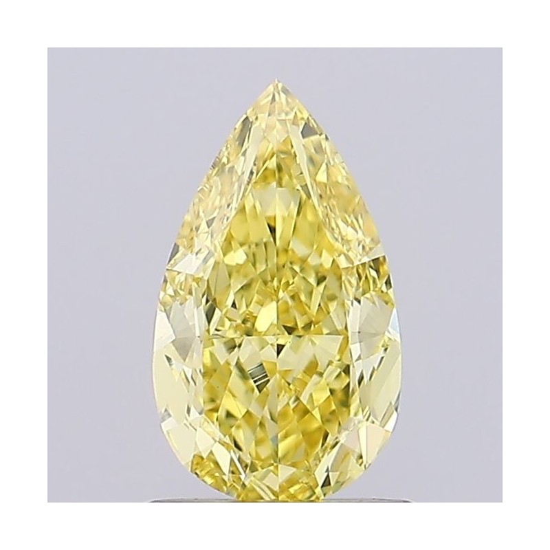 Diament laboratoryjny o barwie fantazyjnej szlif gruszkowy, 1.01ct, VVS2, Fancy Vivid Yellow, IGI LG686507674