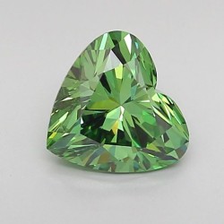Diament laboratoryjny o barwie fantazyjnej serce, 1.03ct, VVS2, Fancy Vivid Green, IGI LG717598801