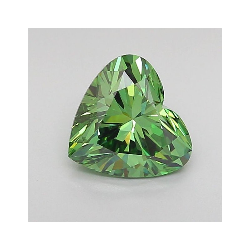 Diament laboratoryjny o barwie fantazyjnej serce, 1.03ct, VVS2, Fancy Vivid Green, IGI LG717598801