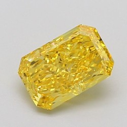 Diament laboratoryjny o barwie fantazyjnej radiant, 1.55ct, VVS2, Fancy Vivid Yellow, IGI LG696502230