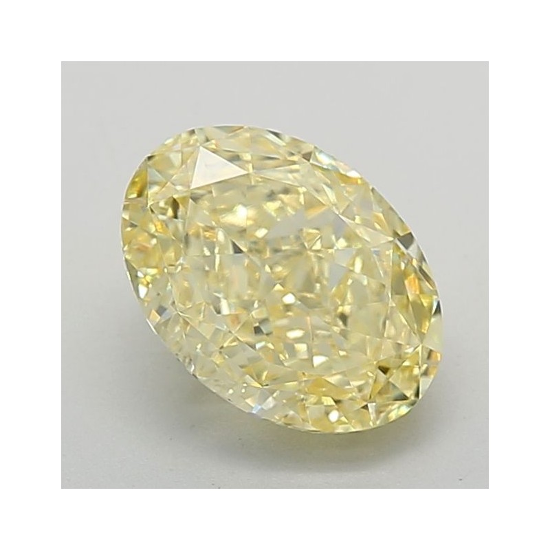Diament laboratoryjny o barwie fantazyjnej szlif owalny, 2.71ct, VVS2, Fancy Vivid Yellow, IGI LG627478145