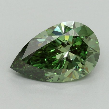 Diament laboratoryjny o barwie fantazyjnej szlif gruszkowy, 1.67ct, VVS2, Fancy Vivid Green, IGI LG702592030