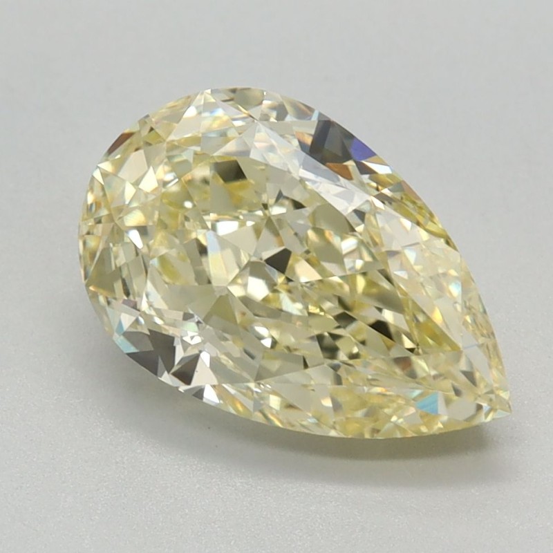 Diament laboratoryjny o barwie fantazyjnej szlif gruszkowy, 2.1ct, VVS2, Fancy Intense Yellow, IGI LG670442511