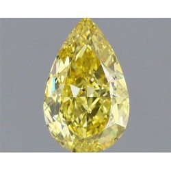 Diament laboratoryjny o barwie fantazyjnej szlif gruszkowy, 1.16ct, VVS2, Fancy Vivid Yellow, IGI LG723502101