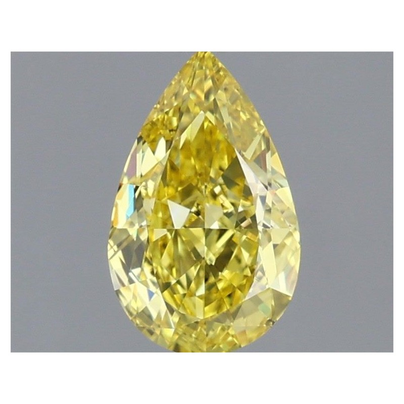 Diament laboratoryjny o barwie fantazyjnej szlif gruszkowy, 1.16ct, VVS2, Fancy Vivid Yellow, IGI LG723502101