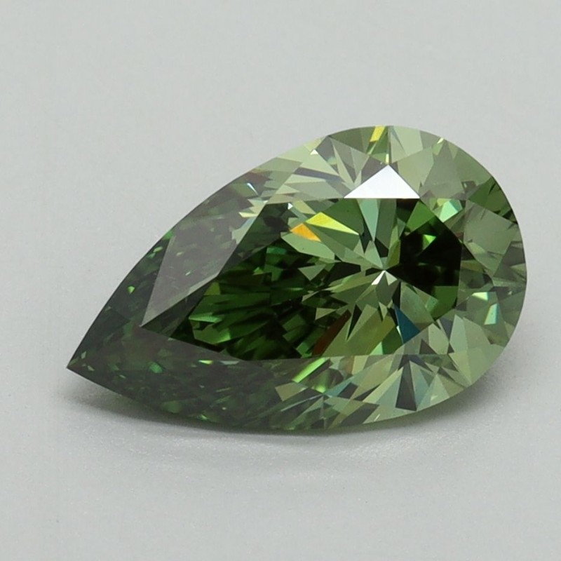 Diament laboratoryjny o barwie fantazyjnej szlif gruszkowy, 1.66ct, VVS2, Fancy Vivid Green, IGI LG704503267 Diament laboratoryjny o barwie fantazyjnej szlif gruszkowy, 1.66ct, VVS2, Fancy Vivid Green, IGI LG704503267