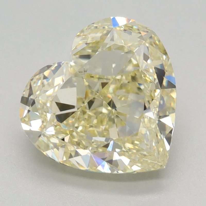 Diament laboratoryjny o barwie fantazyjnej serce, 2.6ct, VVS2, Fancy Light Yellow, IGI LG658476503 Diament laboratoryjny o barwie fantazyjnej serce, 2.6ct, VVS2, Fancy Light Yellow, IGI LG658476503