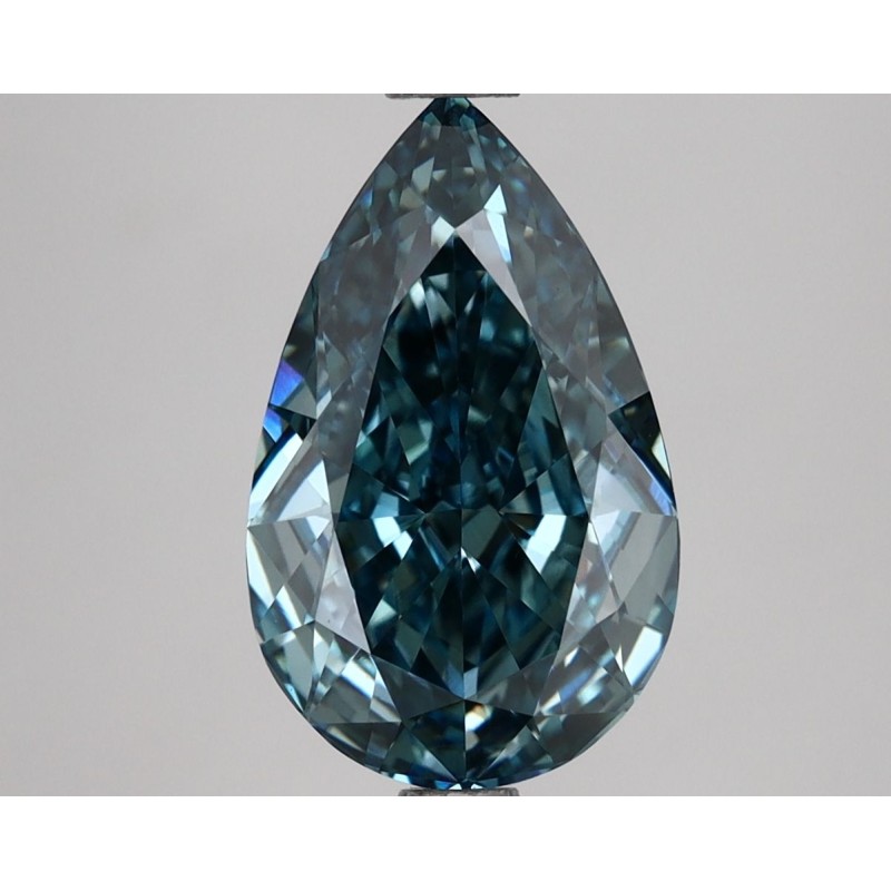 Diament laboratoryjny o barwie fantazyjnej szlif gruszkowy, 2.58ct, VVS2, Fancy Vivid Blue, IGI LG649407974